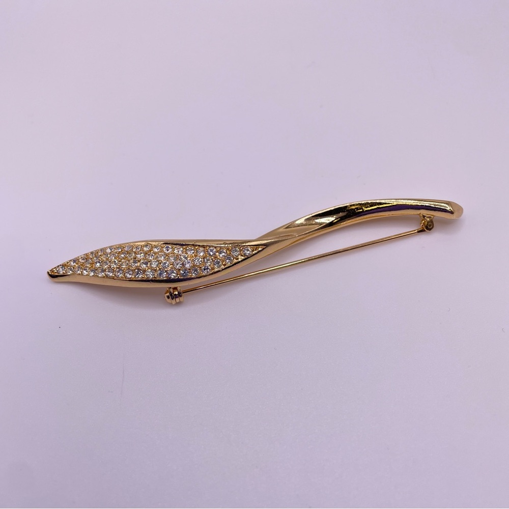 Vintage Christian Dior Gold Brooch